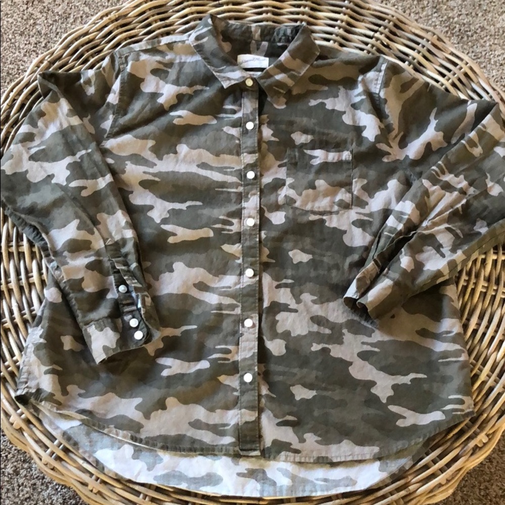 Camouflage Button Down Shirt